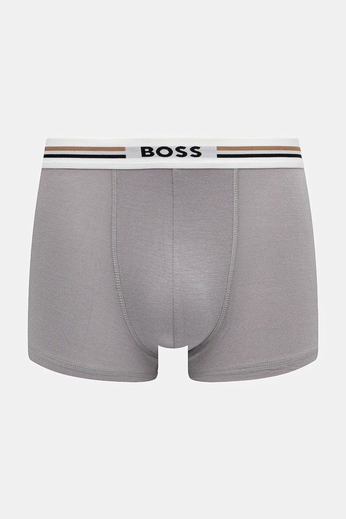 Îmbrăcăminte BOSS boxeri mulați pentru bărbați cu vâscoză Trunk 3P Revive pachet de 3 50492200 negru