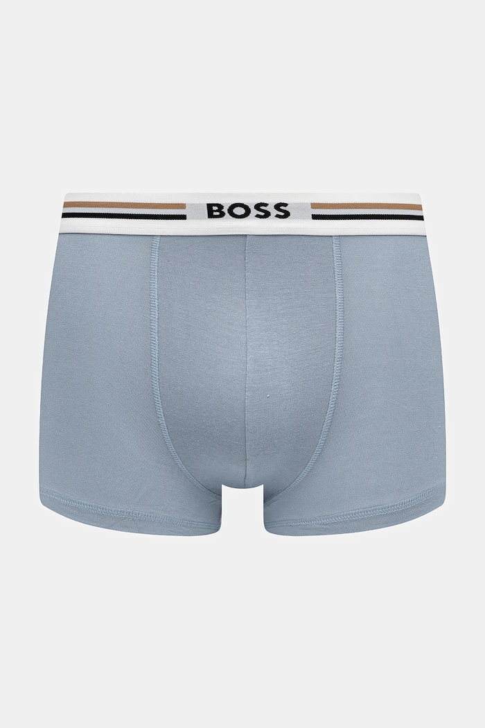 BOSS boxeri mulați pentru bărbați cu vâscoză Trunk 3P Revive pachet de 3 negru 50492200