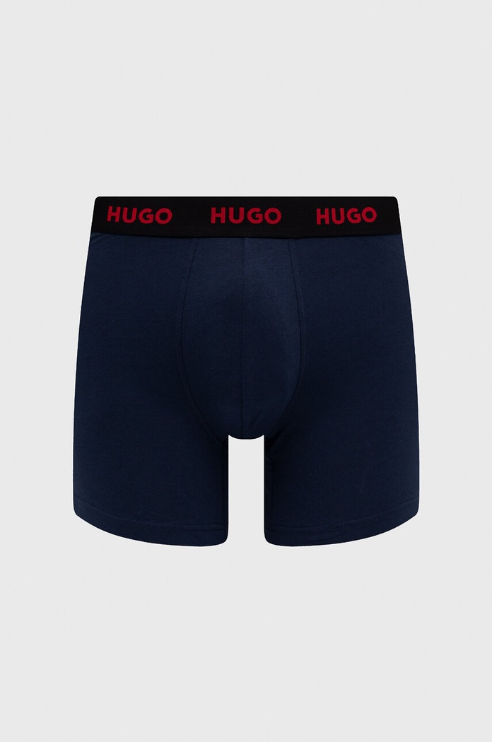 Boxerky HUGO 3-pak 50492348 tmavomodrá AW26