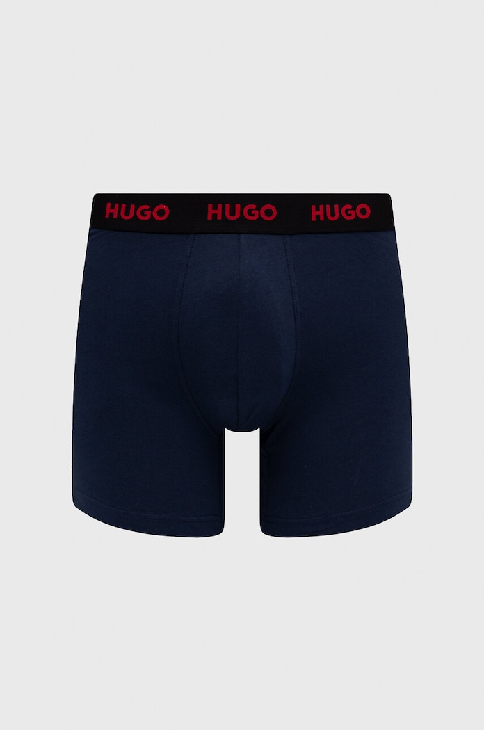 Boxerky HUGO 3-pak 50492348 tmavomodrá AW26