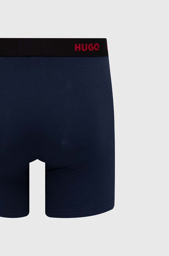 Boxerky HUGO 3-pak 50492348 tmavomodrá