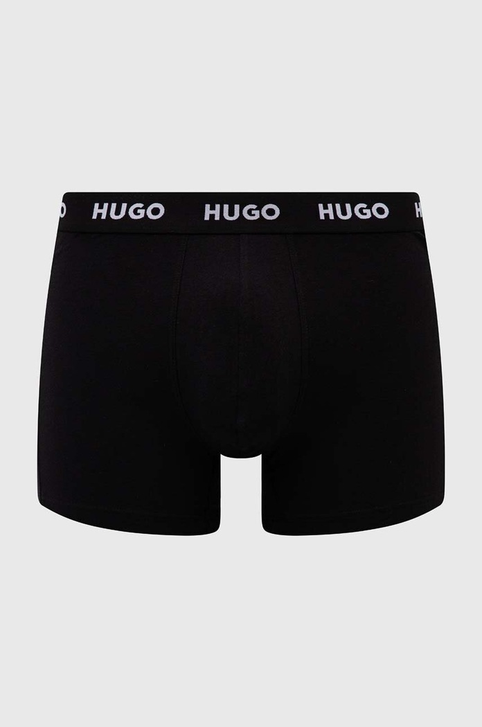 Boxerky HUGO 3-pak 50492348 čierna AW26