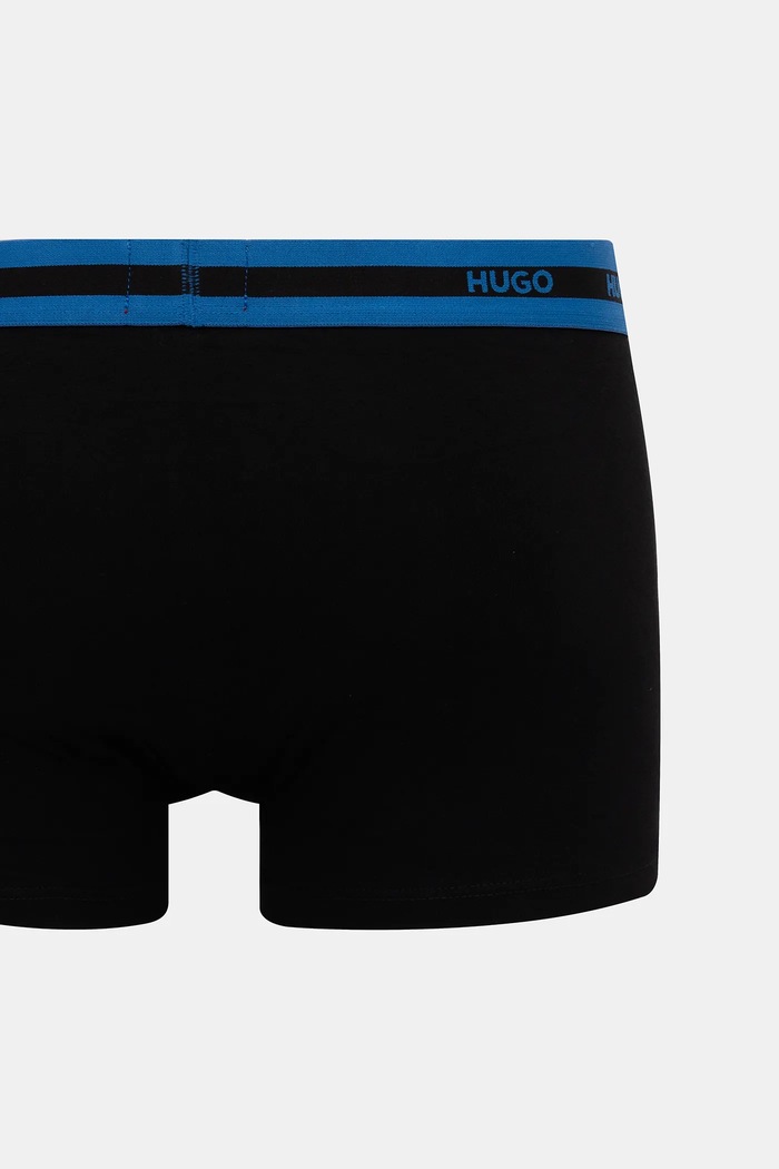 HUGO priliehavé boxerky pánske bavlnené s elastanom TRIPLET PLANET 3-pak 50492375