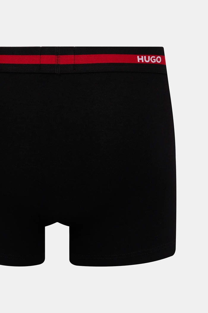 HUGO priliehavé boxerky pánske bavlnené s elastanom TRIPLET PLANET 3-pak 50492375
