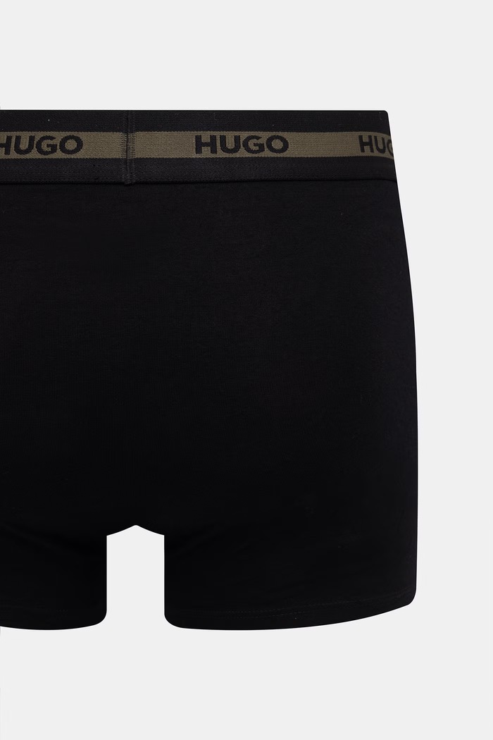 HUGO bokserki dopasowane męskie bawełniane z elastanem TRIPLET PLANET 3-pack 50492375