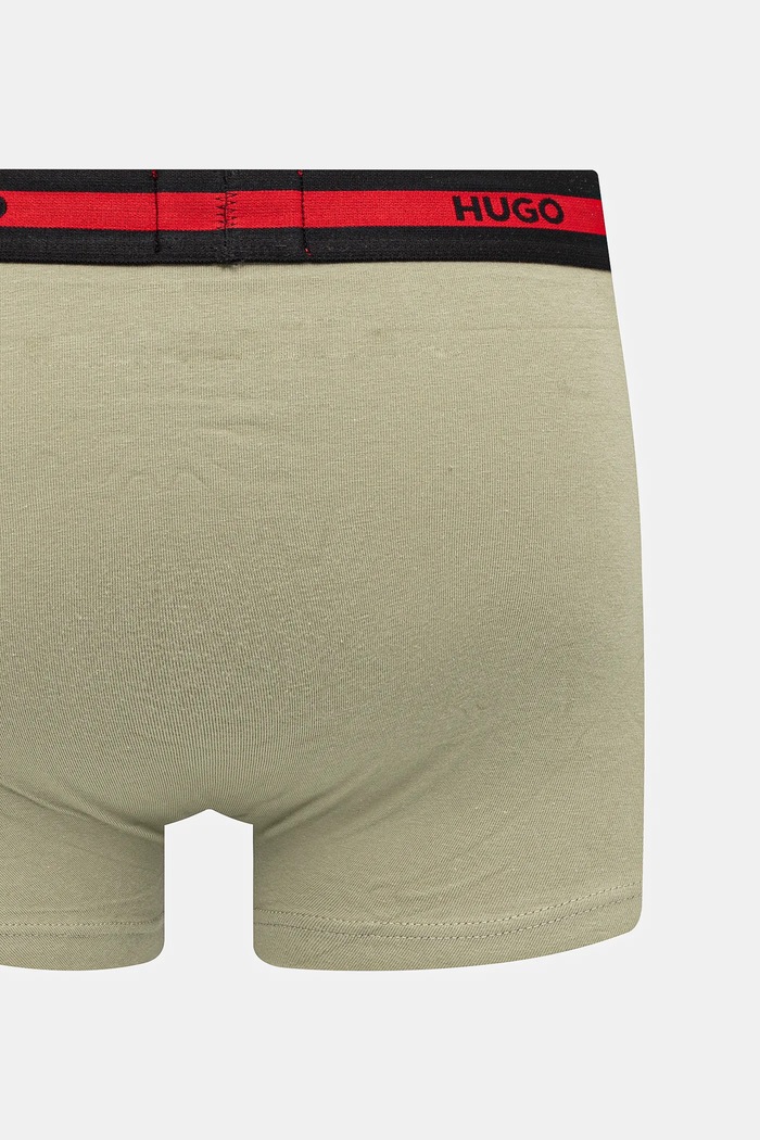 HUGO priliehavé pánske boxerky bavlnené s elastanom TRIPLET PLANET 3-pak 50492375 viacfarebná