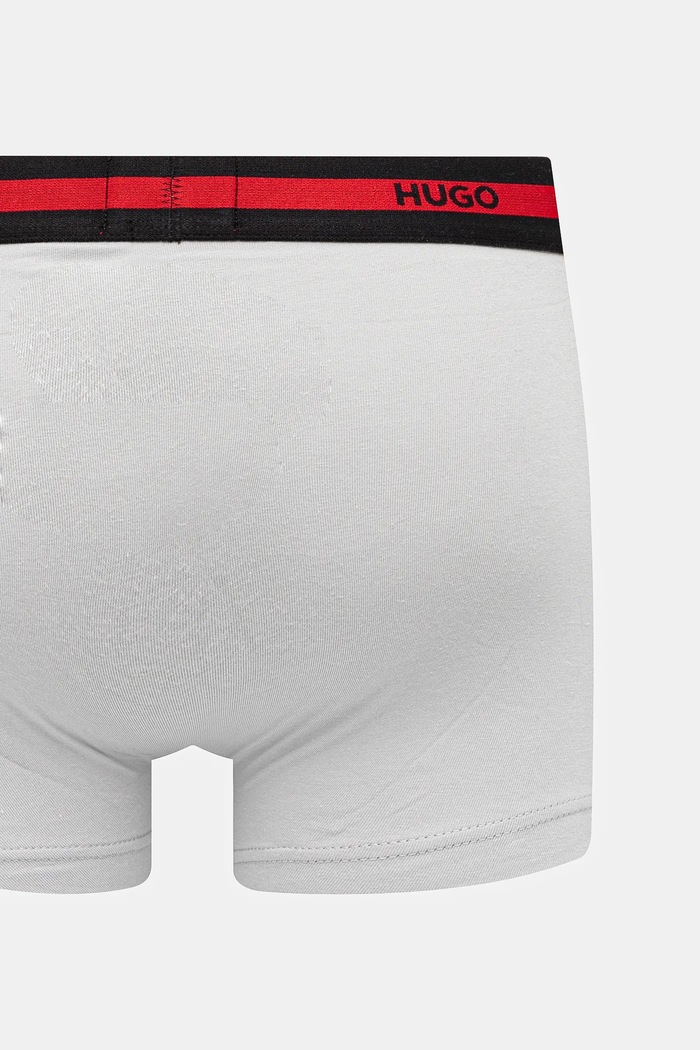 HUGO priliehavé pánske boxerky bavlnené s elastanom TRIPLET PLANET 3-pak 50492375