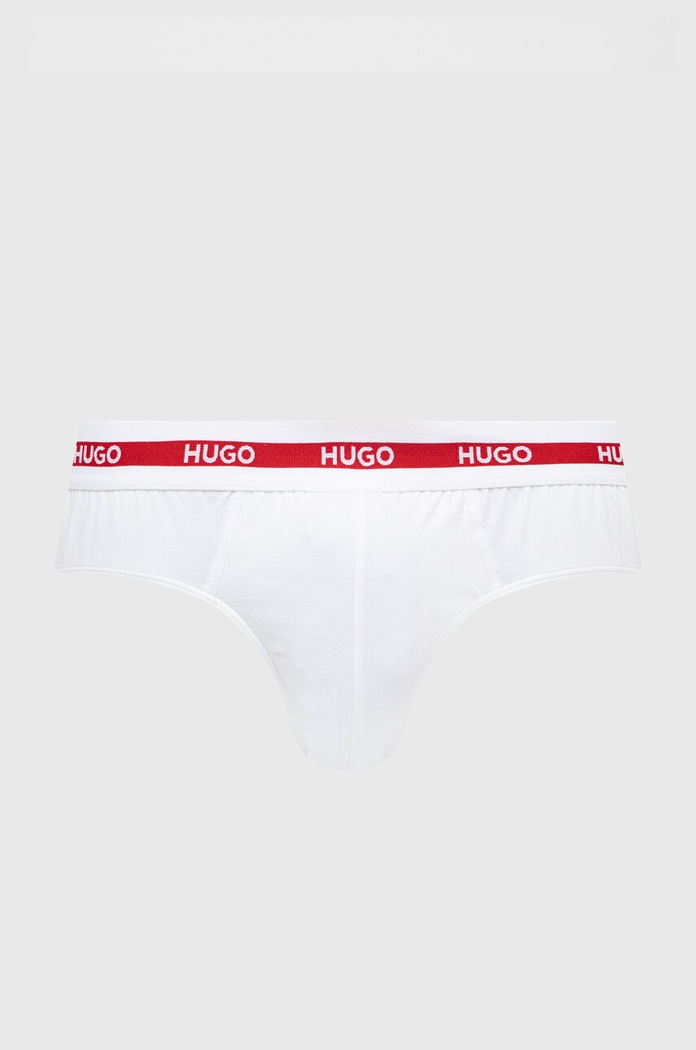 HUGO slipy 3-pack HIPBR TRIPLET PLANET 50492378 biały AA00