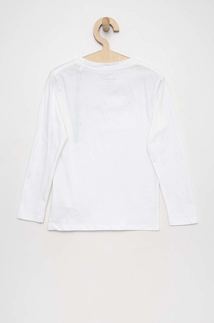 Pepe Jeans longsleeve bawełniany dziecięcy New Herman PB503490 biały SS23