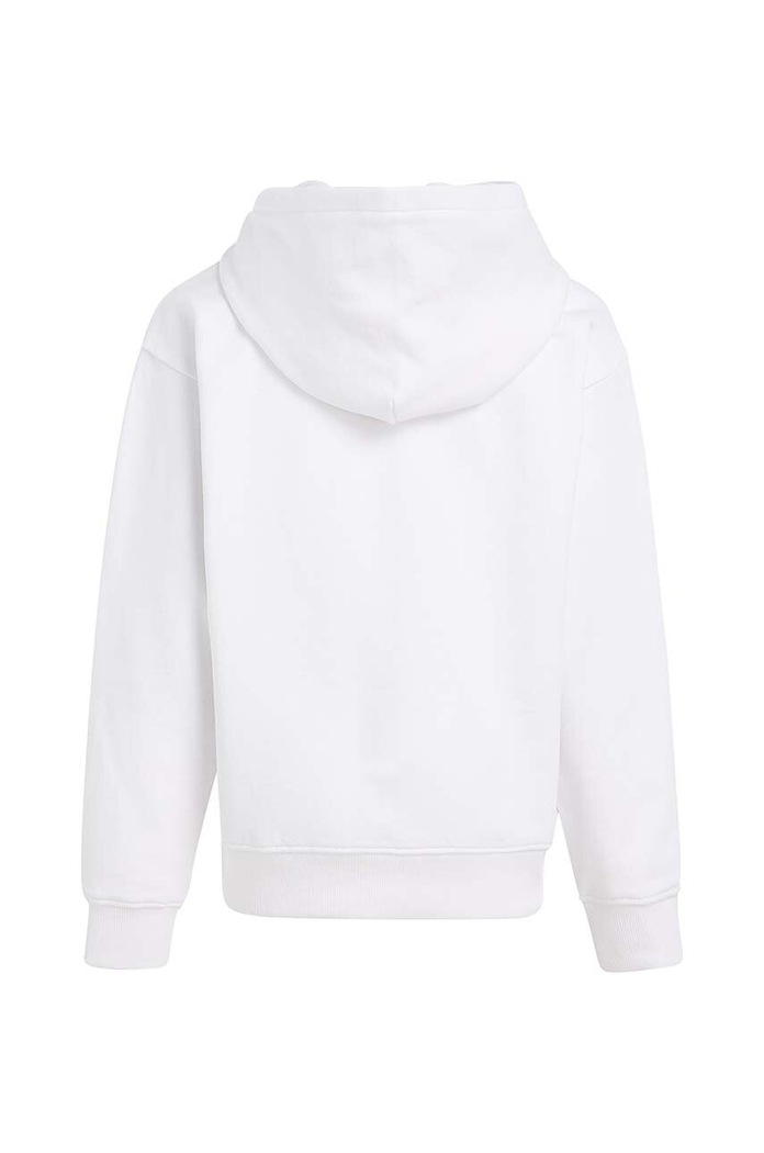 Chłopiec Calvin Klein Jeans bluza bawełniana dziecięca IB0IB01628.PPYX biały