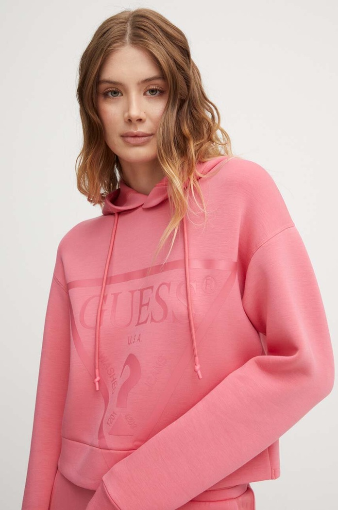 Guess bluza NEW ALISA V2YQ08.K7UW2 różowy SS26