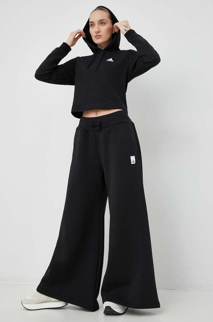 adidas bluza Essentials IC8767 czarny AW24