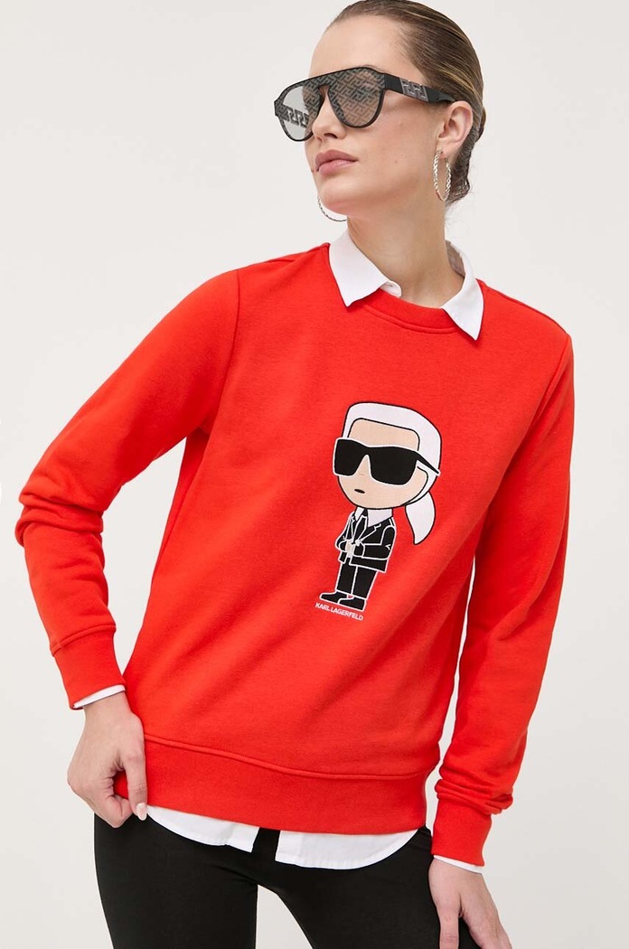Mikina Karl Lagerfeld červená 230W1800
