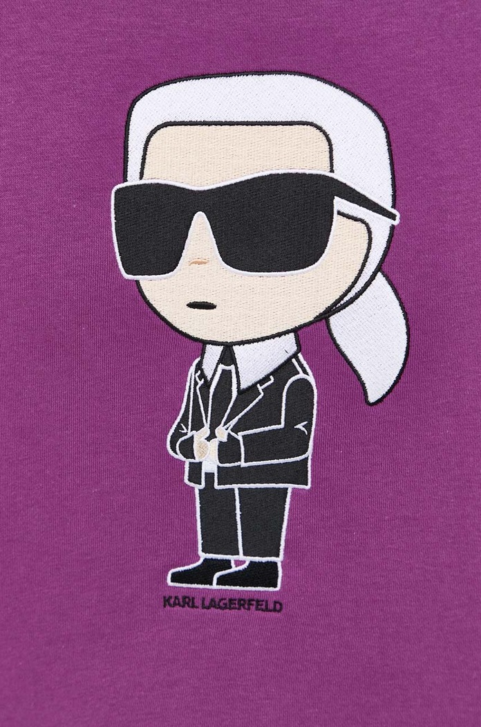 Суичър Karl Lagerfeld 230W1800 виолетов