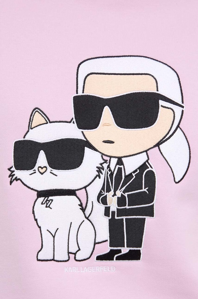 Mikina Karl Lagerfeld 230W1803 růžová