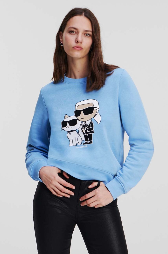 Karl Lagerfeld Mikina Karl Lagerfeld modrá 230W1803