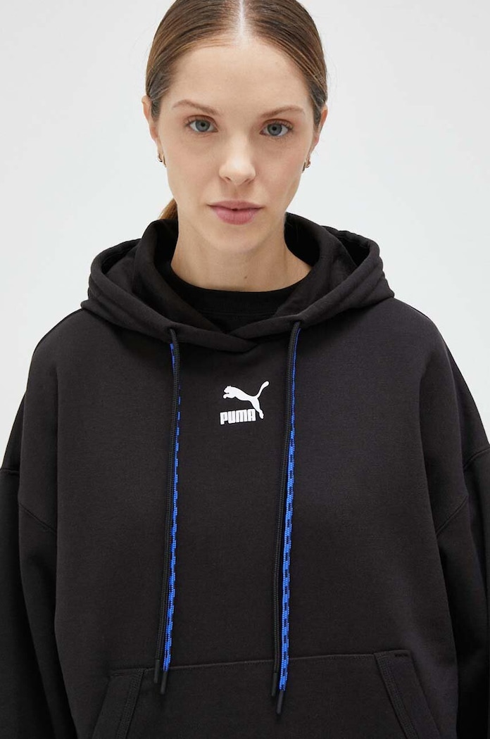 Bluza bawełniana Puma czarny 538338