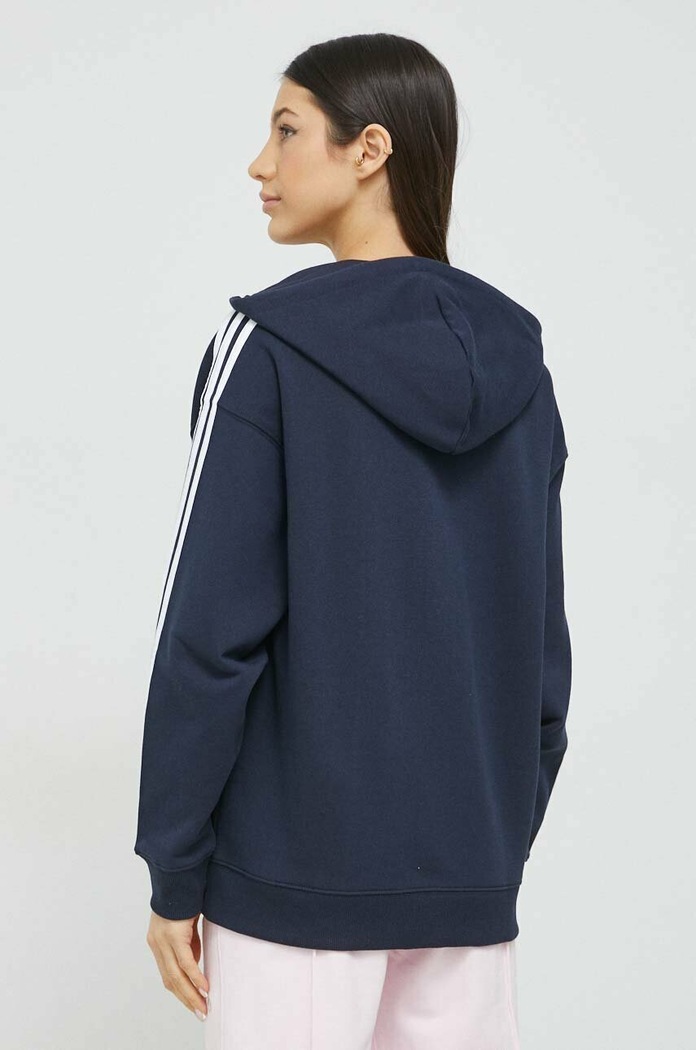 Odzież adidas bluza bawełniana HA7155 granatowy