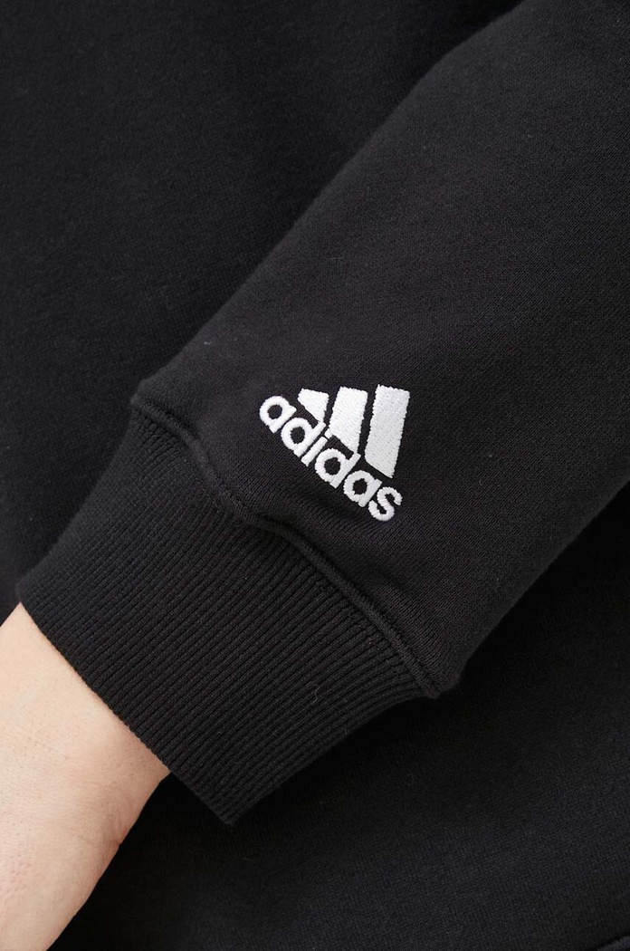 Bavlněná mikina adidas IC6878 černá