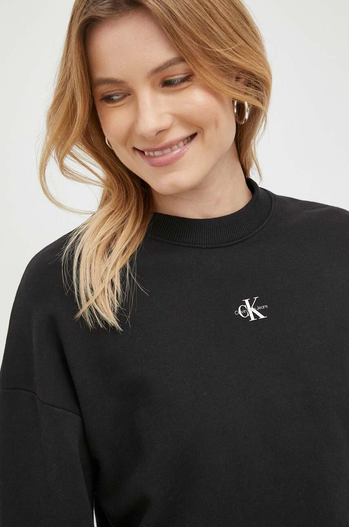 Bluza bawełniana Calvin Klein Jeans J20J220705.PPYX czarny