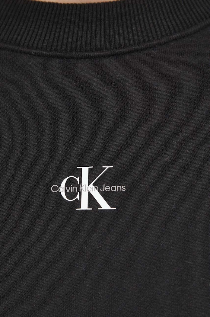 Bluza bawełniana Calvin Klein Jeans czarny J20J220705.PPYX
