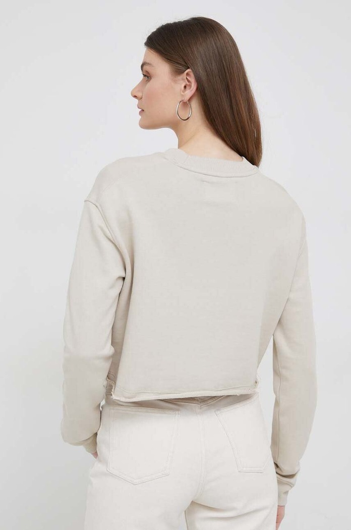 Ruházat Calvin Klein Jeans pamut melegítőfelső J20J220696.PPYX bézs
