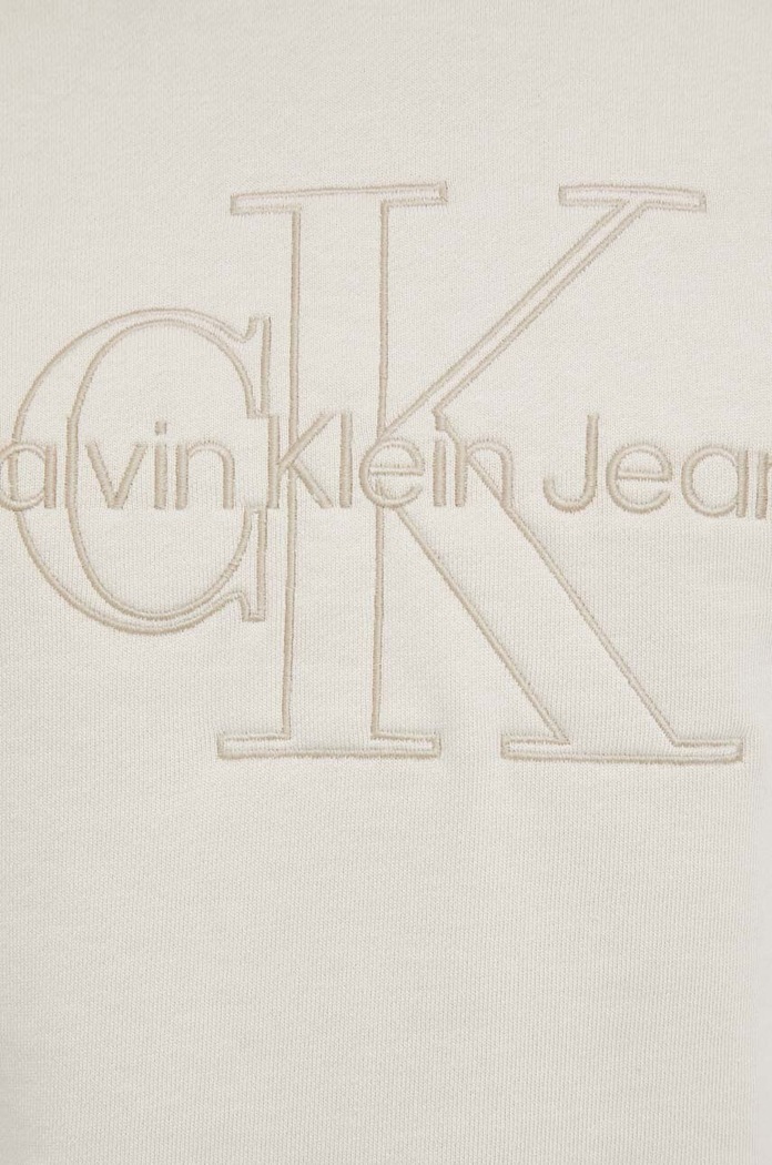 Calvin Klein Jeans pamut melegítőfelső J20J220696.PPYX bézs