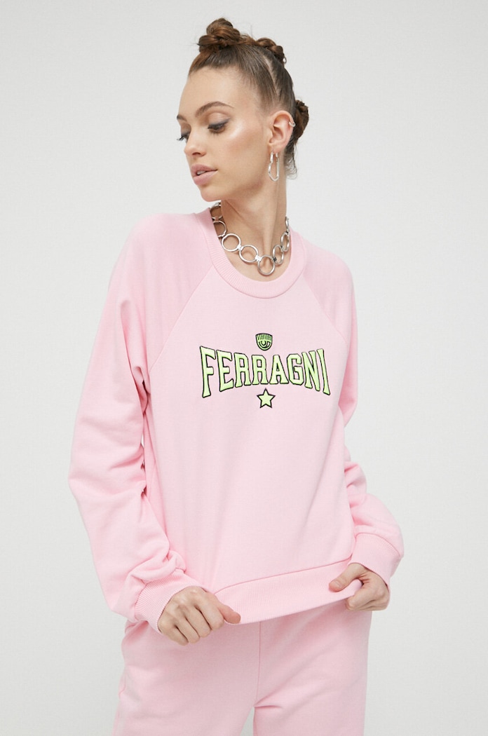Chiara Ferragni bluza różowy 74CBIT01