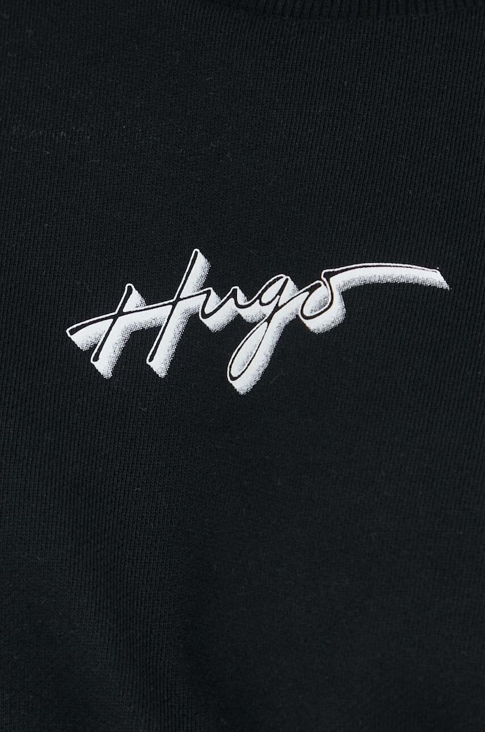 HUGO bluza bawełniana 50489094 czarny