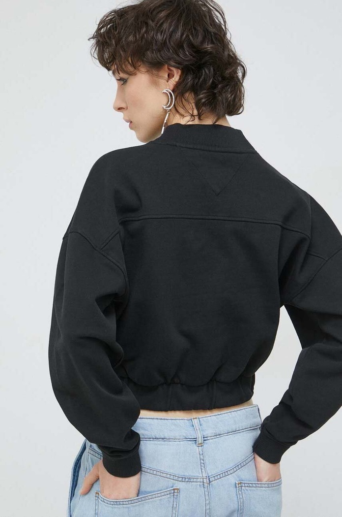 Îmbrăcăminte Tommy Jeans hanorac de bumbac DW0DW15415.PPYX negru