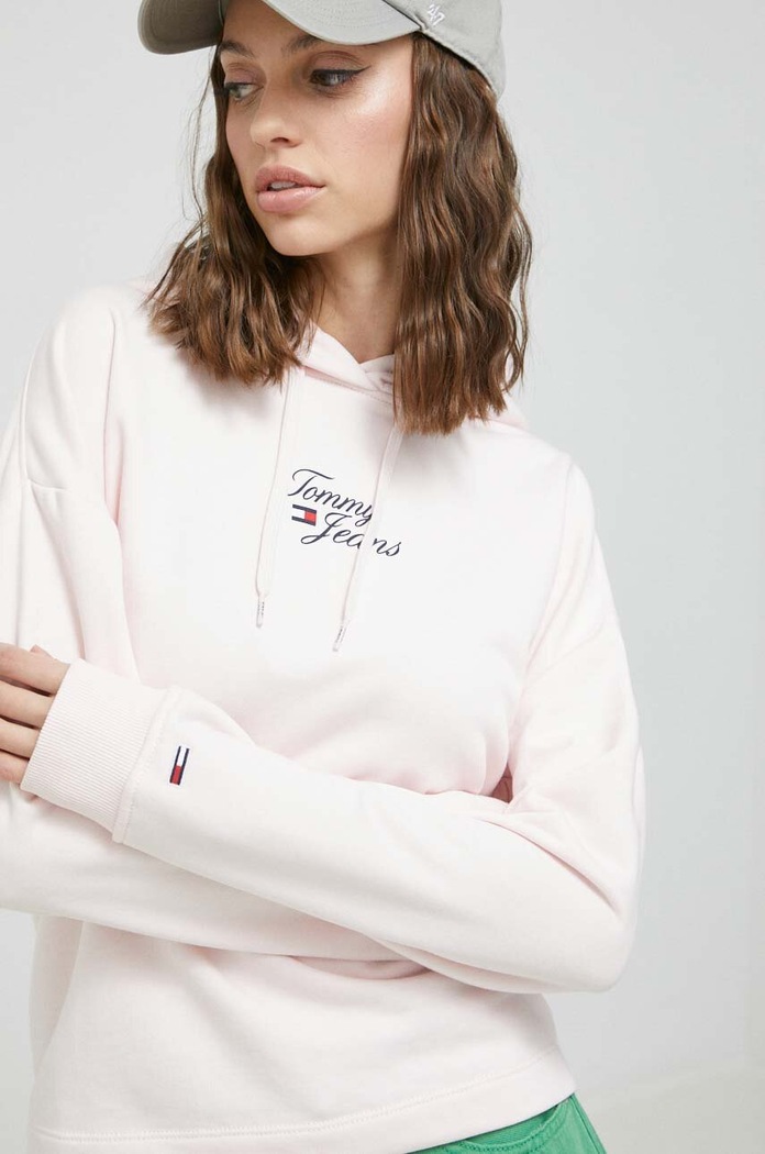 Tommy Jeans bluza różowy DW0DW15410.PPYX
