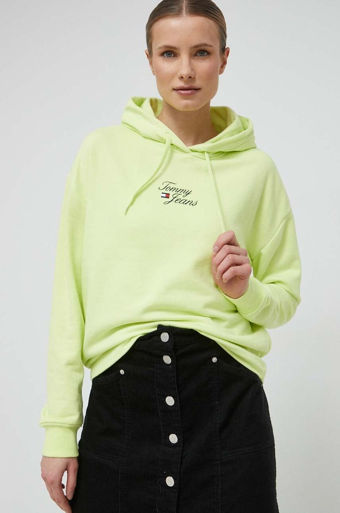 Tommy Jeans bluza z kapturem żółty DW0DW15410.PPYX