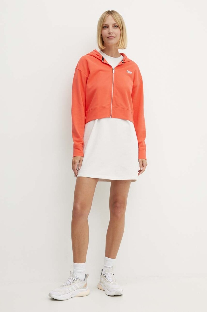 Dkny bluza DP3J9279 pomarańczowy AW24