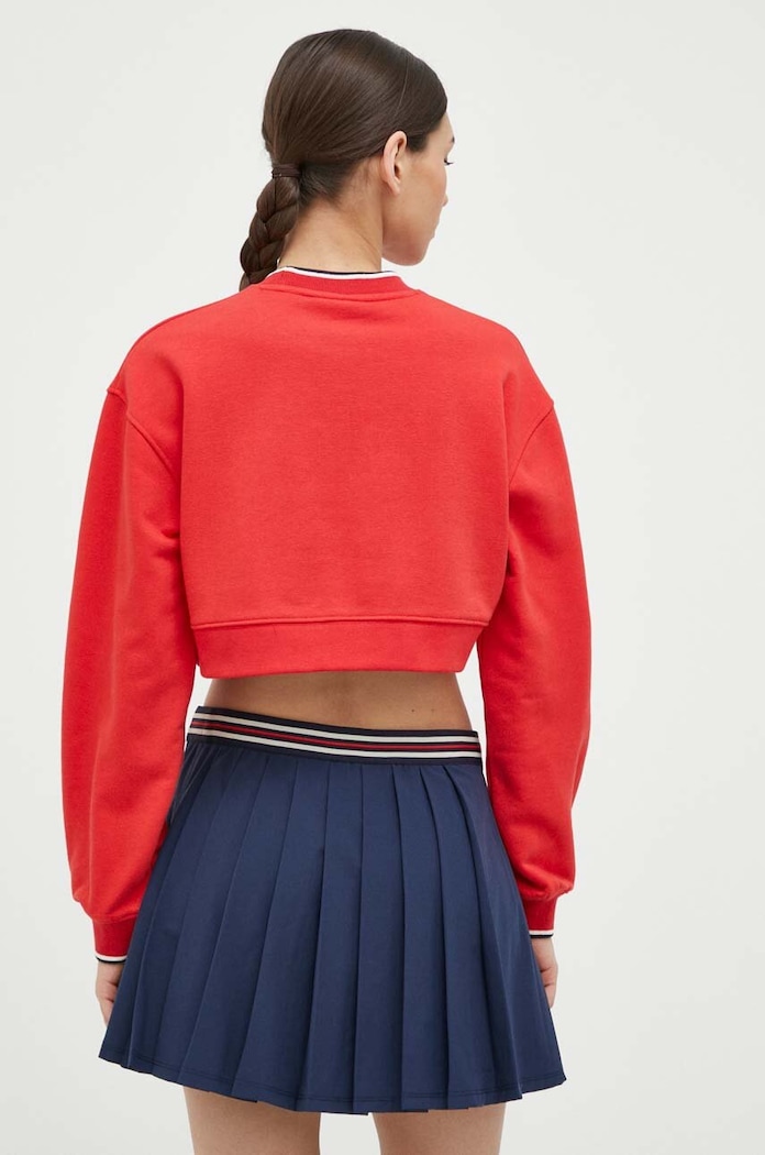 Odzież Fila bluza x Hailey Bieber FAW0817 czerwony