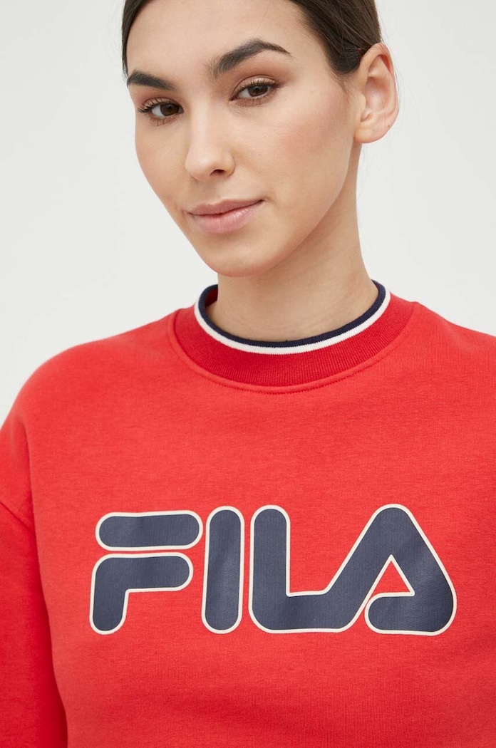 Fila bluza x Hailey Bieber czerwony FAW0817