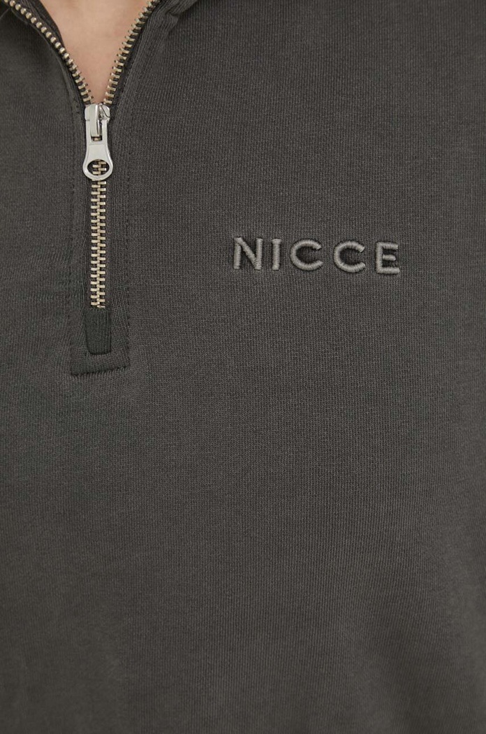 Βαμβακερή μπλούζα Nicce 1797.K039 γκρί