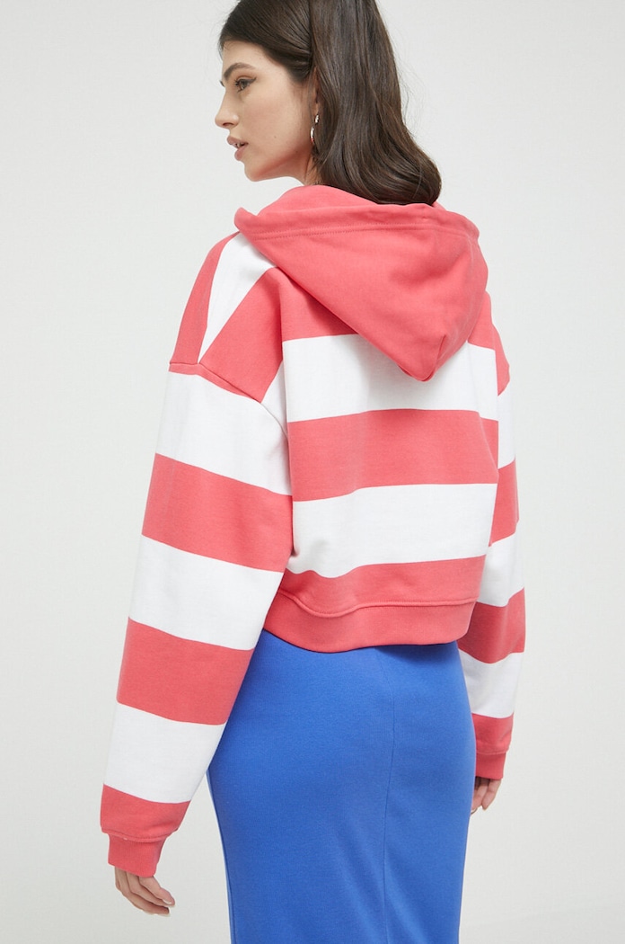 Îmbrăcăminte Tommy Jeans hanorac de bumbac DW0DW16290.PPYX roz