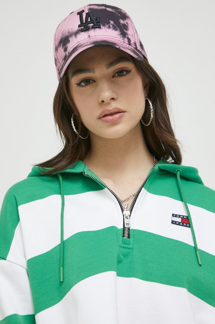 Tommy Jeans hanorac de bumbac DW0DW16290.PPYX verde