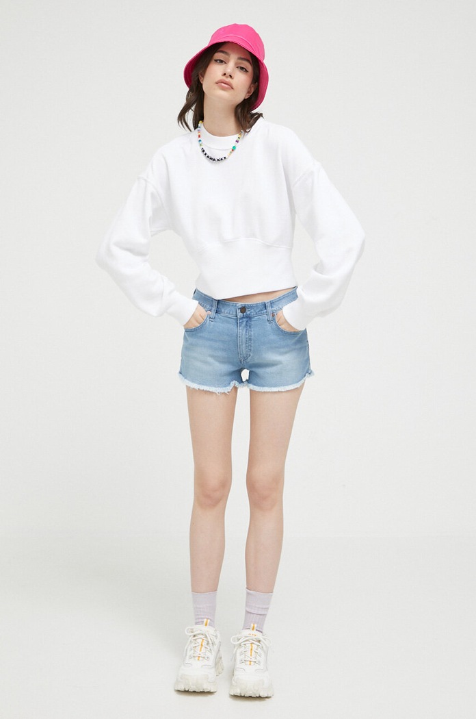 Mikina Abercrombie & Fitch KI152.3165.100 bílá SS23