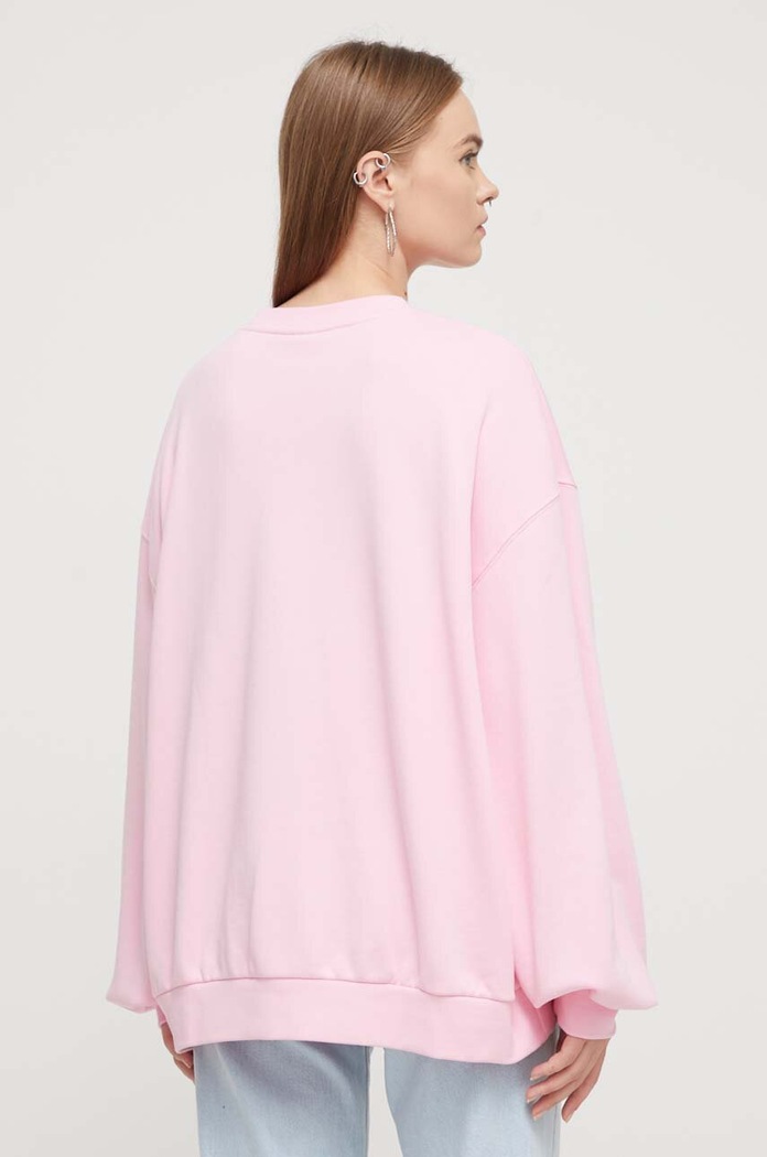 adidas Originals pamut melegítőfelső IK7868 rózsaszín SS23