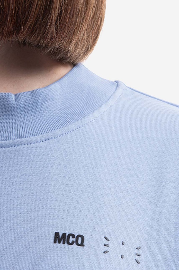 MCQ cotton sweatshirt blue 624675RSJ765355
