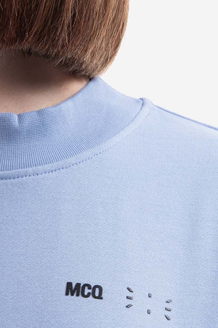 MCQ cotton sweatshirt blue 624675RSJ765355