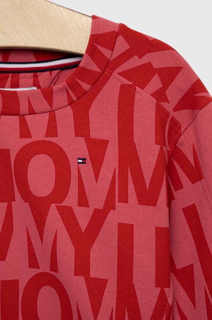 Dziewczynka Tommy Hilfiger bluza dziecięca KG0KG07125.PPYX różowy