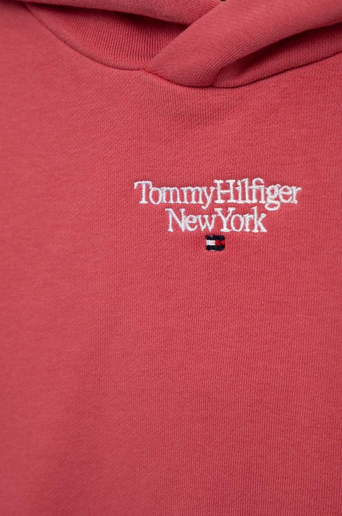 DÍVKA Dětská mikina Tommy Hilfiger KG0KG07046.PPYX růžová