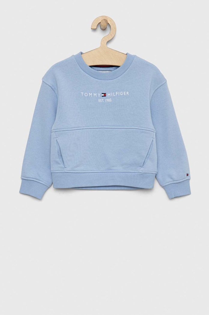 Παιδική μπλούζα Tommy Hilfiger χωρίς κουκούλα μπλε KG0KG07043.PPYX