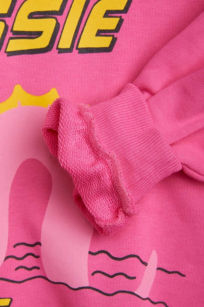 Mini Rodini bluza bawełniana dziecięca różowy 2312012528