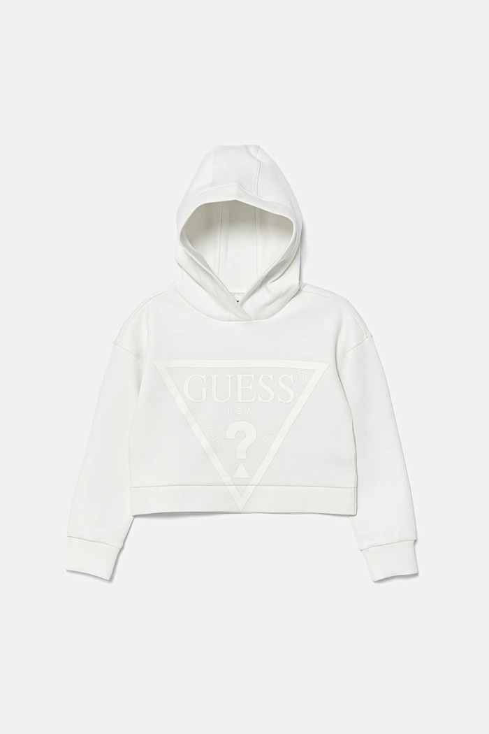 Дитяча кофта Guess з капюшоном білий J2BQ35.FL03S.PPYX