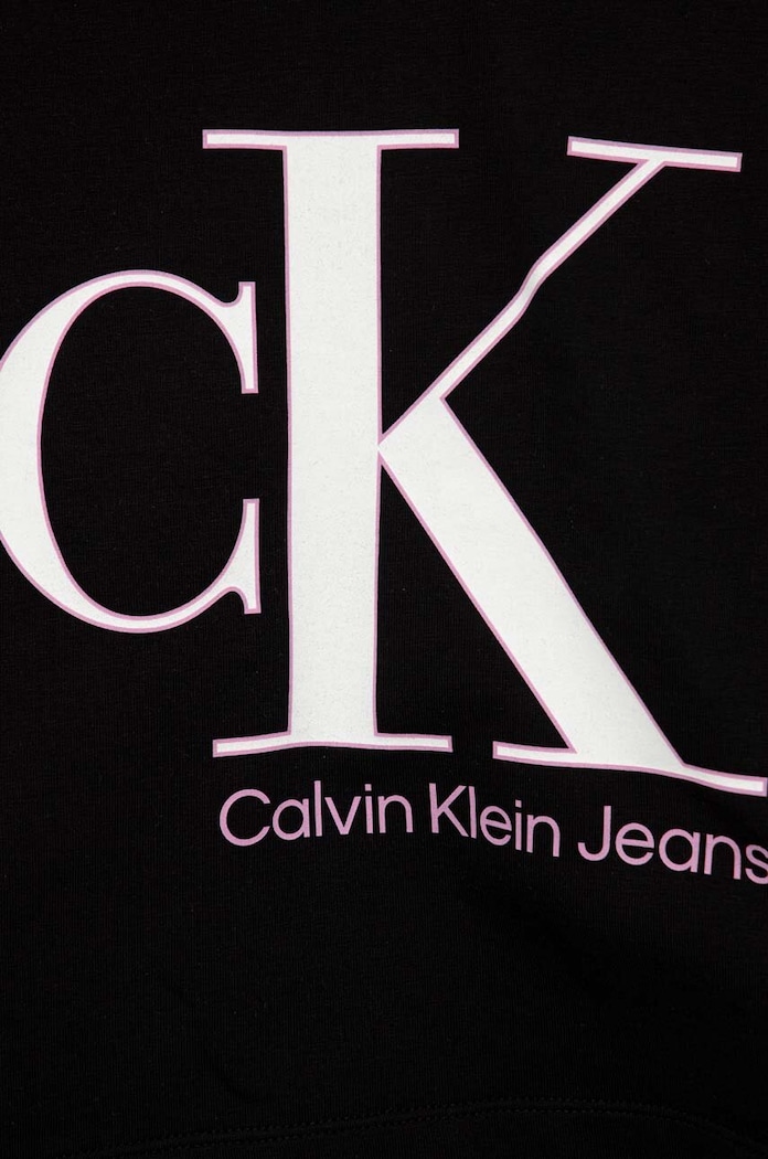 DÍVKA Dětská mikina Calvin Klein Jeans IG0IG01934.PPYX černá
