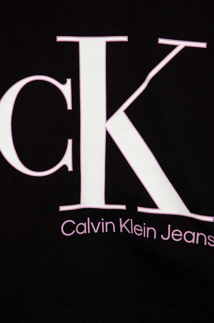 DÍVKA Dětská mikina Calvin Klein Jeans IG0IG01934.PPYX černá