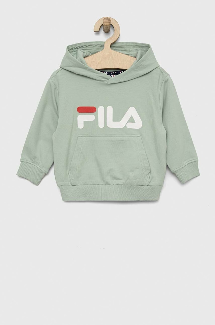 Detská mikina Fila s elastanom zelená FAK0120